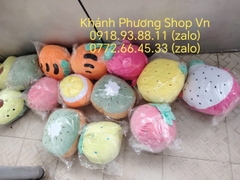 Bộ mền gối 2 trong 1 hình trái cây chăn 160x100cm