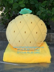 Bộ mền gối 2 trong 1 hình trái thơm vàng