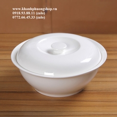 thố sứ đựng cơm canh có nắp - thố sứ đựng cơm