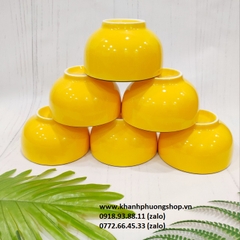 chén sứ vàng - chén sứ