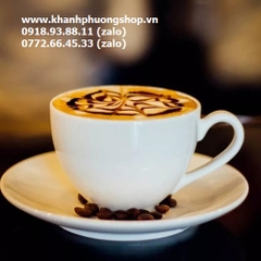 bộ tách uống cà phê capuchino, latte sứ Minh Long - bộ tách uống cà phê