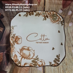 bộ chén tô dĩa sứ Cotton cao cấp, sang trọng - bộ bàn tô chén dĩa sứ đẹp