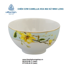 bộ 10 chén cơm Camellia Hoa Mai sứ Minh Long - bộ 10 chén cơm sứ Minh Long