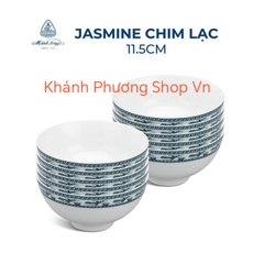 Bộ 10 chén cơm Chim Lạc 11.5cm gốm sứ Minh Long