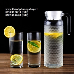 bình đựng nước thủy tinh 1.8L - bình thủy tinh đựng nước