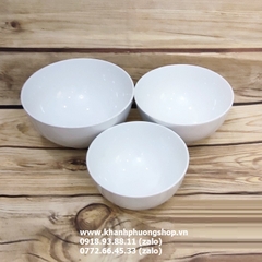 tô sứ trắng Minh Long nhiều size - tô sứ trắng minh long thân thấp
