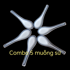 Bộ 5 muỗng sứ Minh Long họa tiết Chim Lạc