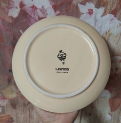 Bộ 2 dĩa tròn 18cm Gấu Rillakuma gốm sứ Nhật cao cấp