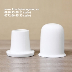 Hũ tăm sứ có nắp gốm sứ Minh Long - hũ tăm sứ minh long