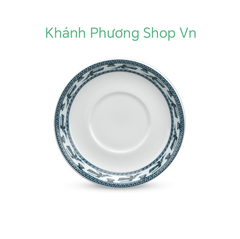 Bộ tách dĩa sứ uống trà họa tiết Chim Lạc Minh Long