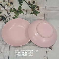 bộ tô dĩa sứ màu hồng phấn - bộ tô dĩa màu hồng phấn