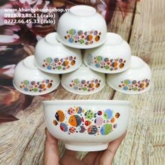 bộ chén sứ hình cá - bộ chén cơm sứ hình cá đẹp