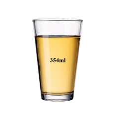 ly trà đá thân cao 354ml - ly thủy tinh uống trà đá 350ml