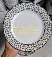 Set 2 dĩa sứ Nhật họa tiết lạ mắt size 20cm