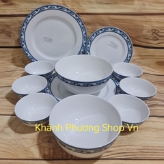 Bộ tô chén dĩa sứ Minh Long Chim Lạc 20 món