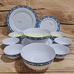 Bộ tô chén dĩa sứ Minh Long Chim Lạc 20 món