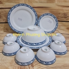 Bộ tô chén dĩa sứ Minh Long Chim Lạc 20 món