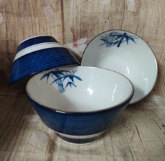 Bộ 3 tô sứ Nhật cao cấp 14cm - tô sứ màu xanh dương