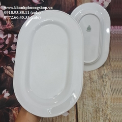 Dĩa hột xoài 34cm gốm sứ Minh Long