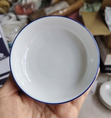 Combo 5 chén chấm 9cm viền xanh dương