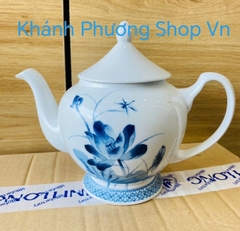 Bình trà Hoàng Cung Sen 0.8L gốm sứ Minh Long