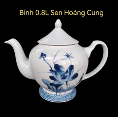 Bình trà Hoàng Cung Sen 0.8L gốm sứ Minh Long