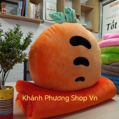 Bộ mền gối 2 trong 1 mẫu trái cây siêu cute