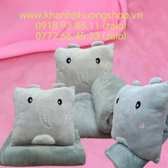 Bộ gối mền 2 trong 1 mẫu hoạt hình