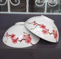 Bộ 2 tô trung 20cm Sắc Xuân Hoa Đào sứ Minh Long