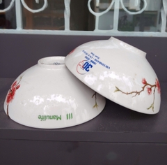Bộ 2 tô trung 20cm Sắc Xuân Hoa Đào sứ Minh Long