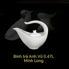 Bình trà Anh Vũ 0.47L gốm sứ Minh Long