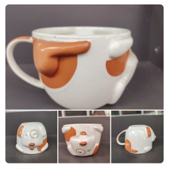Ly sứ mẫu chú cún nâu