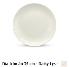 Dĩa tròn ảo Daisy Lys 35cm gốm sứ Minh Long