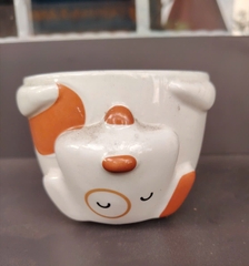 Ly sứ mẫu chú cún nâu