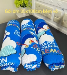 Gối ôm kèm vỏ size 35x100cm - ruột gối hơi, vỏ gối ôm