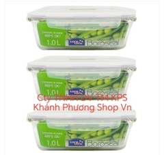 Hộp thủy tinh Lock&Lock hình chữ nhật 1L