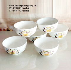 bộ chén tô sứ trắng - bộ chén tô sứ