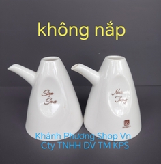 Bình đựng nước chấm không nắp gốm sứ Minh Long