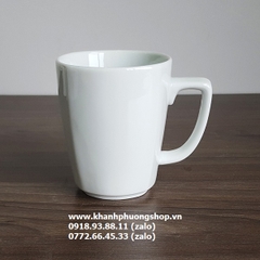 ly quai vuông sứ Minh Long - ly sứ trắng minh long