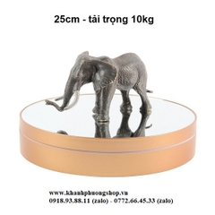 đế xoay trưng bày sản phẩm 25cm tải nặng 10 kg - đế xoay trưng bày sản phẩm mặt kiếng 25cm