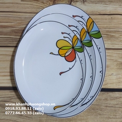 dĩa hột xoài Daisy Bóng Bay sứ Minh Long - dĩa sứ Minh Long Daisy Bóng Bay hình oval