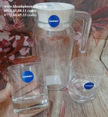 bộ bình ly đựng nước thuỷ tinh Luminarc 800ml - bộ bình ly đựng nước thuỷ tinh