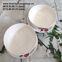 bộ tô dĩa sứ - bộ tô dĩa sứ trắng