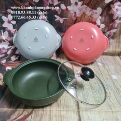 nồi sứ Minh Long nắp kính - nồi sứ minh long nắp thủy tinh