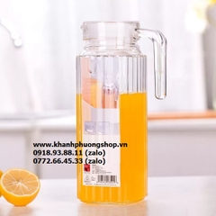 bình đựng nước thủy tinh 1.1L - bình rót nước uống thủy tinh 1100ml