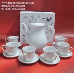 bộ trà tiệp cao sứ Minh Long 1.2L - bộ trà tiệp sứ Minh long