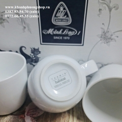 ly sứ Minh Long 0.25L - ly sứ trắng Minh Long 250ml