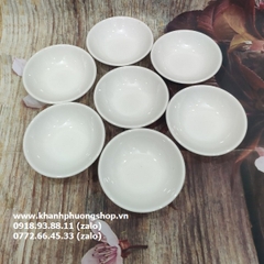 bộ 6 chén muối tiêu nhỏ sứ Minh Long - chén chấm nhỏ 7cm sứ Minh Long