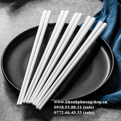 đũa sứ trắng 24.5cm - đũa sứ trắng