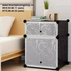 tủ nhựa ghép 2 tầng - tủ nhựa 2 tầng